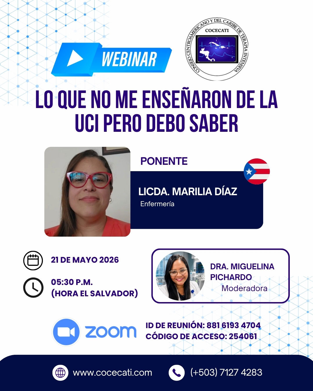 Webinar: lo que no me enseñaron de la UCI pero debo saber
